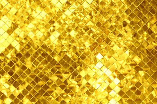 golden mosaic glass background
