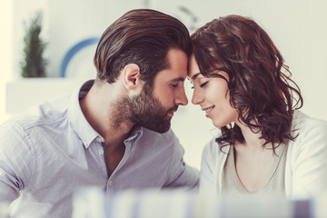 Couple in cafe