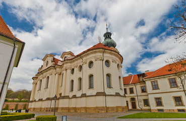 Fototapeta na wymiar Brevnov Monastery in Prague, Czech Republic