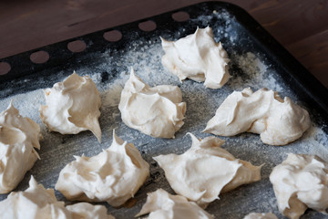 baking with fresh meringue