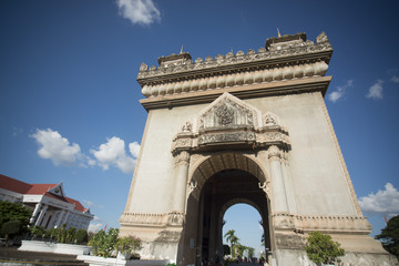 LAOS VIENTIANE PATUXAI ARCH