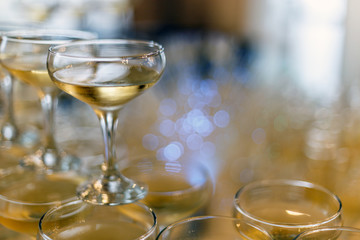 Glasses of champagne