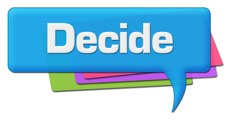 Decide Blue Colorful Comment Symbol 