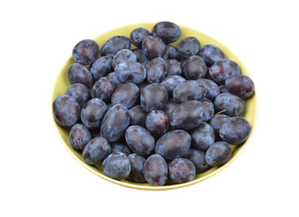 Plum on white