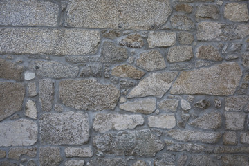 Natural stone wall of a Portuguese solares.
