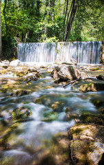 cascata sul fiume bosco magnano basilicata