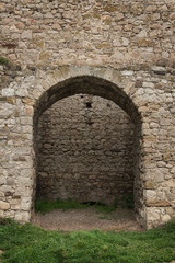 Old fortress tower built of stone.