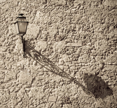 Rustic street lamp