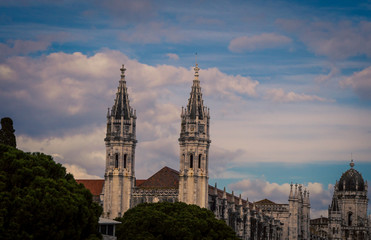 Fototapeta na wymiar church tower in Belem Portugal.