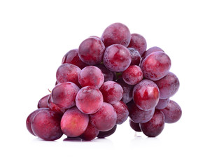 red grape isolated on white background.