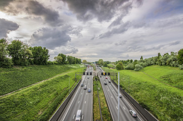 High-speed highway in Antwerpen, Belgium