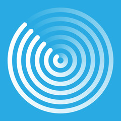 Radar abstract icon sign symbol vector illustration