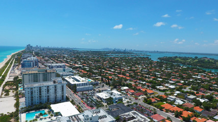 Surfside Miami Florida. Beach residences.