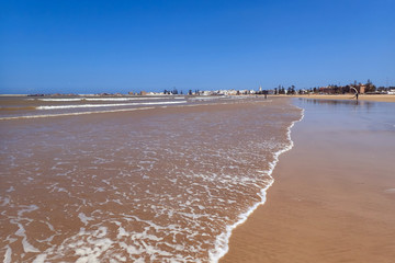 Plage d'Essaouira au Maroc