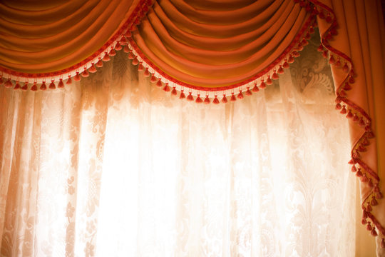 Window and curtains