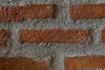 Grunge brick wall background. Background of old vintage brick wall