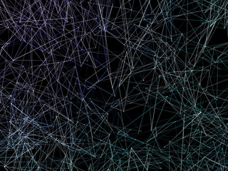 3d illustration geometrical lines