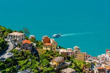Keuken foto achterwand Liguria Panorama of the five lands in liguria italy