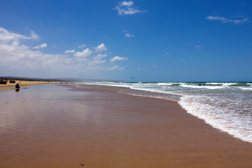 Plage de Sidi Kaouki près d'Essaouira au Maroc