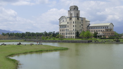 Obraz premium Taiwan's most beautiful university, Taitung Donghua University