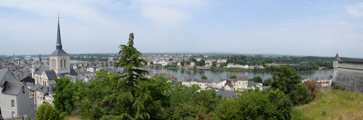 Panorama von Saumur an der Loire