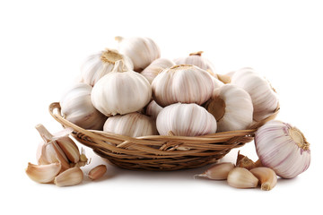 Garlic isolated on a white background