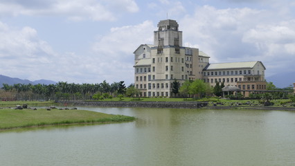 Fototapeta na wymiar Taiwan's most beautiful university, Taitung Donghua University
