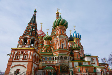 Moscow. Exterior of St. Basil’s Cathedral.