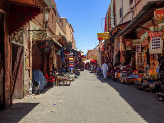 Fototapeta na wymiar Rue d'Essaouira au Maroc