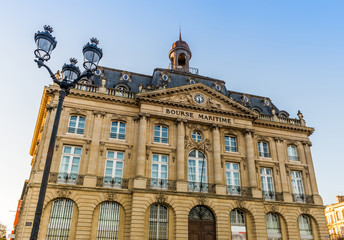 Fototapeta na wymiar Bourse maritime à Bordeaux, Gironde, Nouvelle-Aquitaine, France