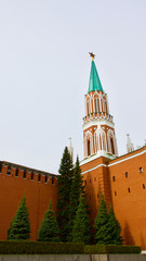 Towers around Red Square in Moscow, Russia.