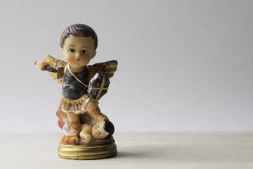 Infant Jesus of Prague with clipping path