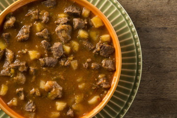 Rustic Stew meat with maniocs