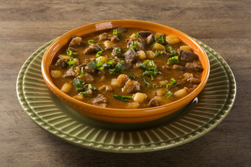 Rustic Stew meat with maniocs