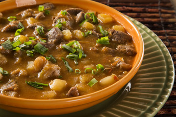 Rustic Stew meat with maniocs