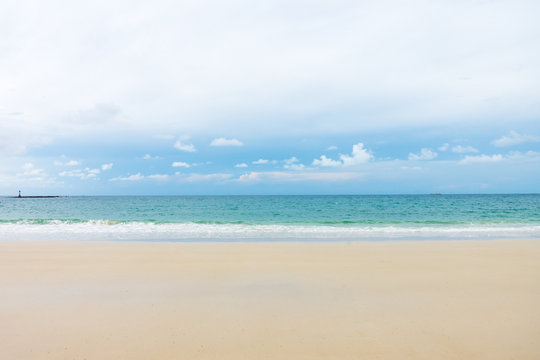 Empty sea and beach background with copy space ,Samed island ,Rayong, Thailand