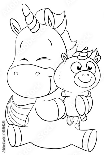 \u0026quot;Niedliches Einhorn mit Kuscheltier Vektor
Illustration\u0026quot; Stockfotos und lizenzfreie Vektoren auf