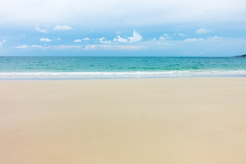 Fototapeta na wymiar Empty sea and beach background with copy space ,Samed island ,Rayong, Thailand