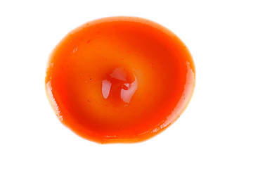 tomato sauce or ketchup isolated on a white background