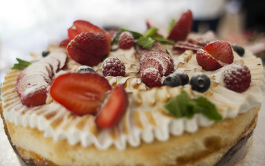 Preciosa tarta de frutas