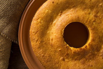 Corn cake. Traditional Brazilian treats made of corn.
