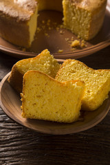 Corn cake. Traditional Brazilian treats made of corn.