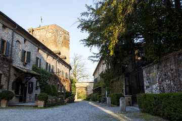 Borgo medievale di Rivalta, Piacenza, Italia