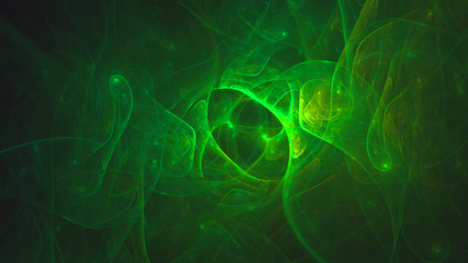 3D rendering abstract fractal light background