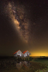 The milky way landscape in Thailand