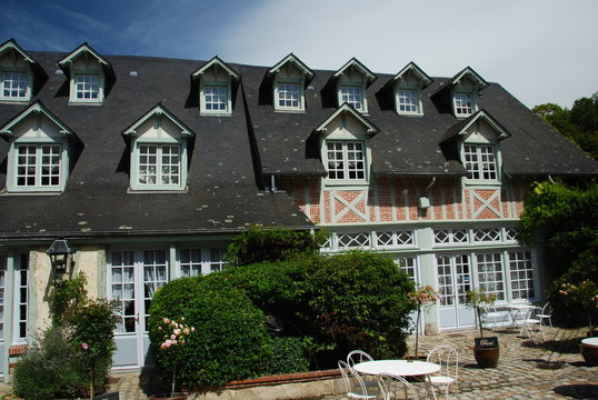 Villa typique normande, France