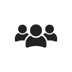 Group of people vector icon. Persons icon illustration.