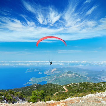 Paragliding - active extreme sports