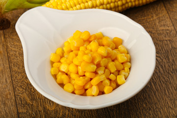 Sweet canned corn