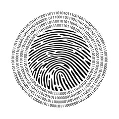 Digital fingerprint with binary code